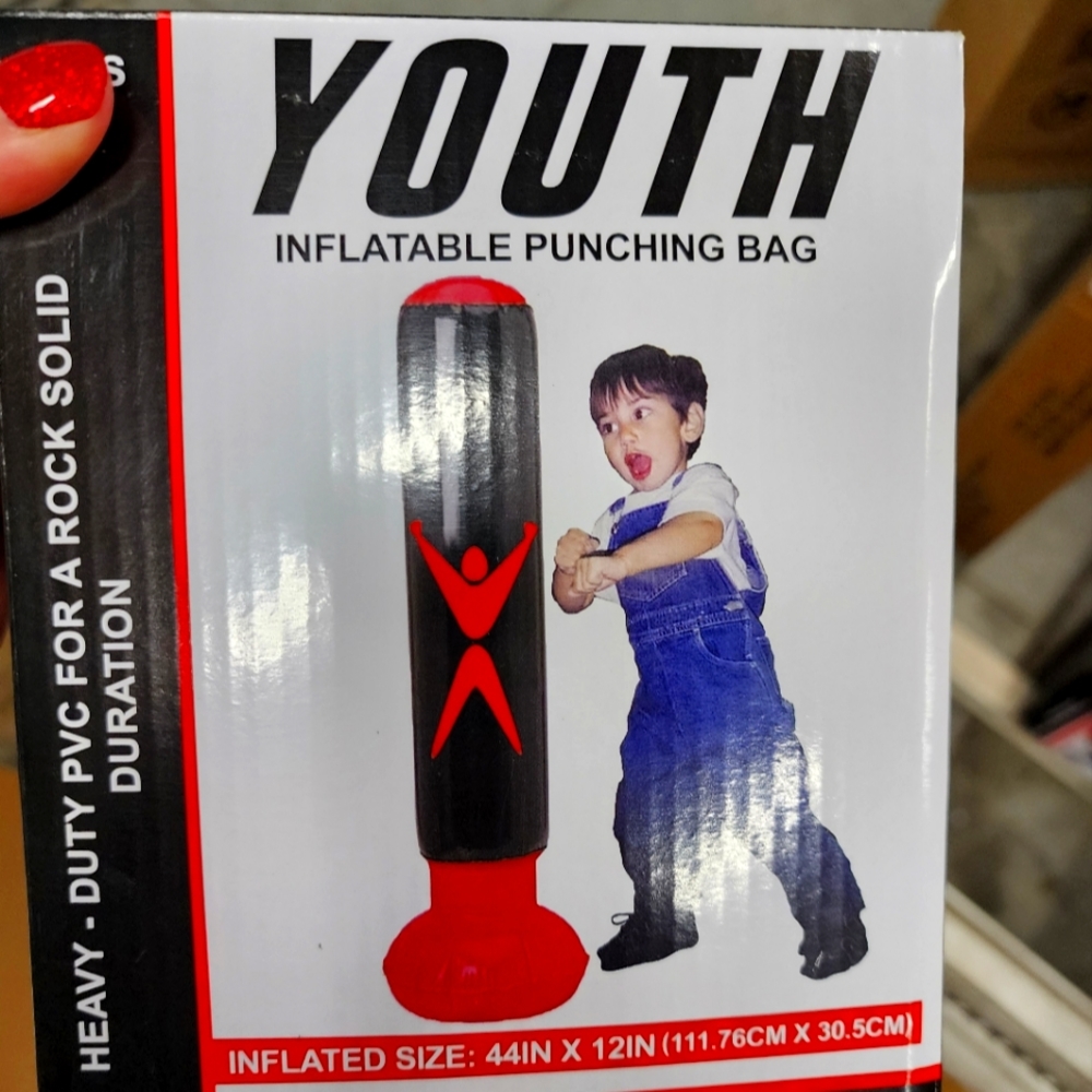 Youth inflatable punching bag